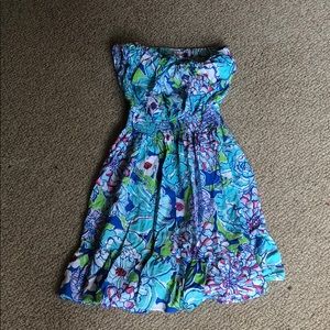 Lilly Pulitzer strapless dress- NEVER worn